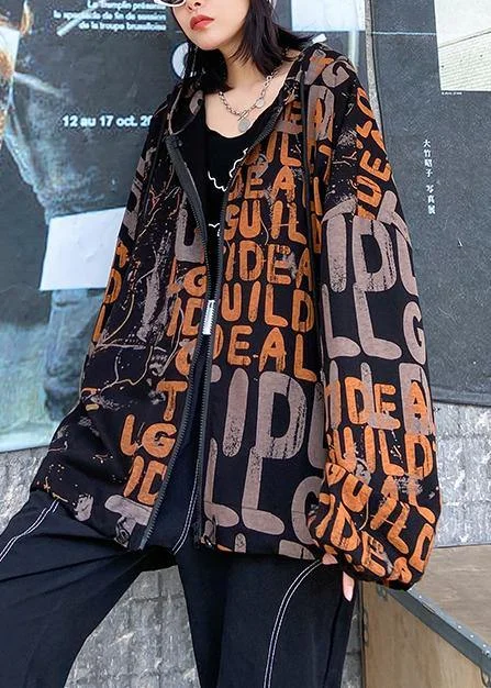 French hooded pockets Fine coat for woman orange Letter coat Striped Polka Dot Solid French hooded pockets Fine coat for woman orange Letter coat Striped Polka Dot Solid