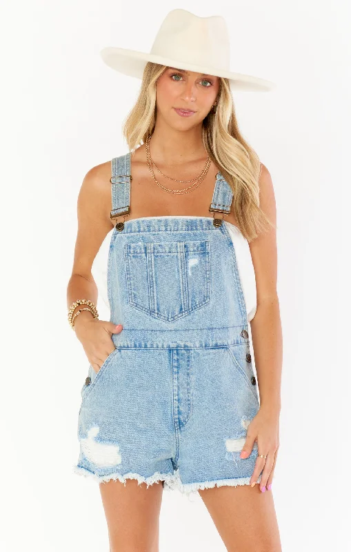 Georgia Overalls ~ Light Tide Warm Fleece Overalls