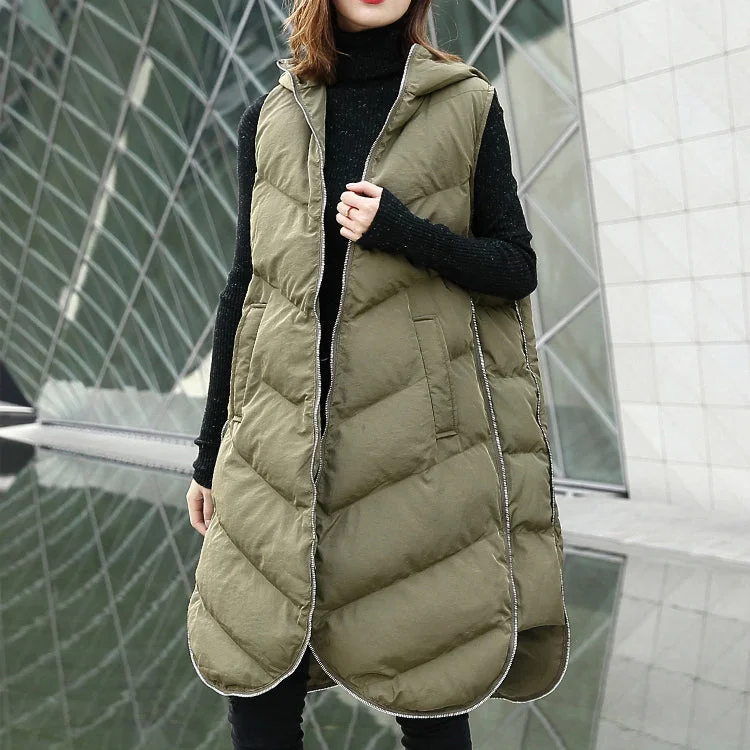 Luxury army green Parka casual hooded down over coat women Sleeveless trench coat Comfortable Belted Wool Trench Luxury army green Parka casual hooded down over coat women Sleeveless trench coat Comfortable Belted Wool Trench