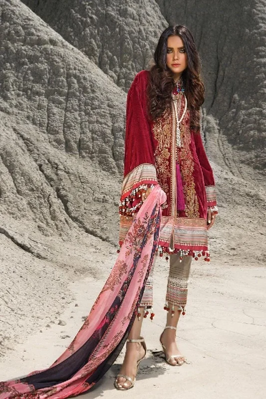 Sana Safinaz Ready to Wear Winter Shawl 19 6A Trendy Bohemian Shawl Cape