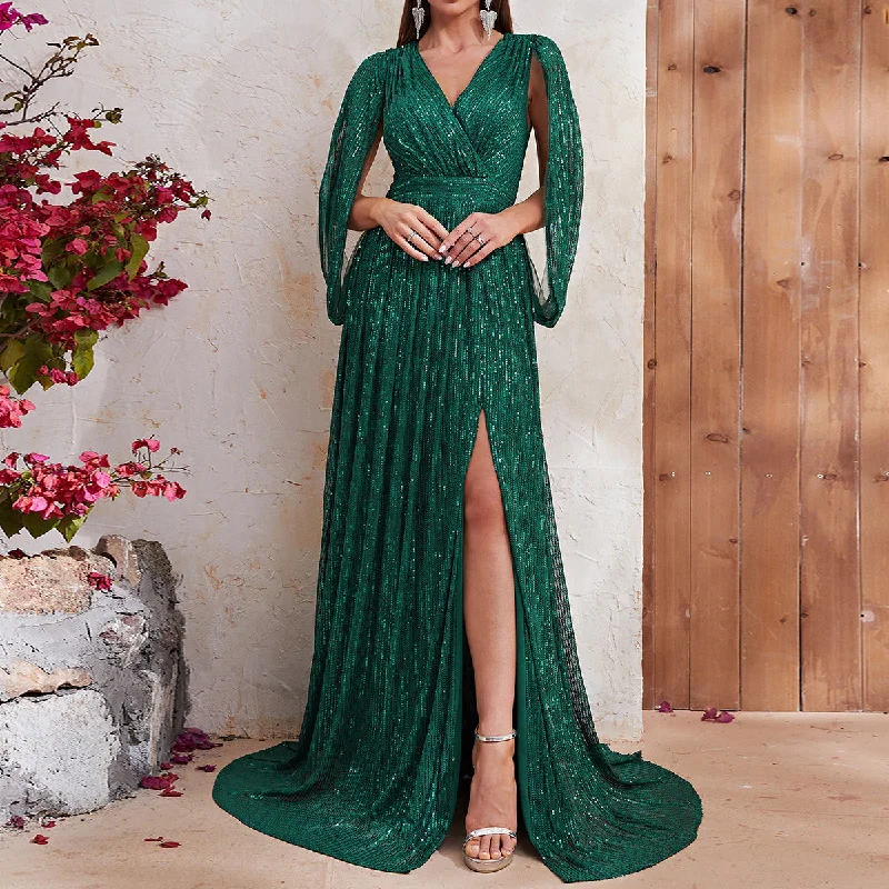 NiDELL Hot Sale Sequin Formal Dress Sequined V-neck Shawl Sleeve Banquet High-End Evening Dress Slit Maxi Dress-Mgj436 Classic Wool Shawl Wrap NiDELL Hot Sale Sequin Formal Dress Sequined V-neck Shawl Sleeve Banquet High-End Evening Dress Slit Maxi Dress-Mgj436 Classic Wool Shawl Wrap
