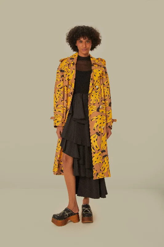Bossa Banana Trench Coat Trendy Cotton Trench Coat