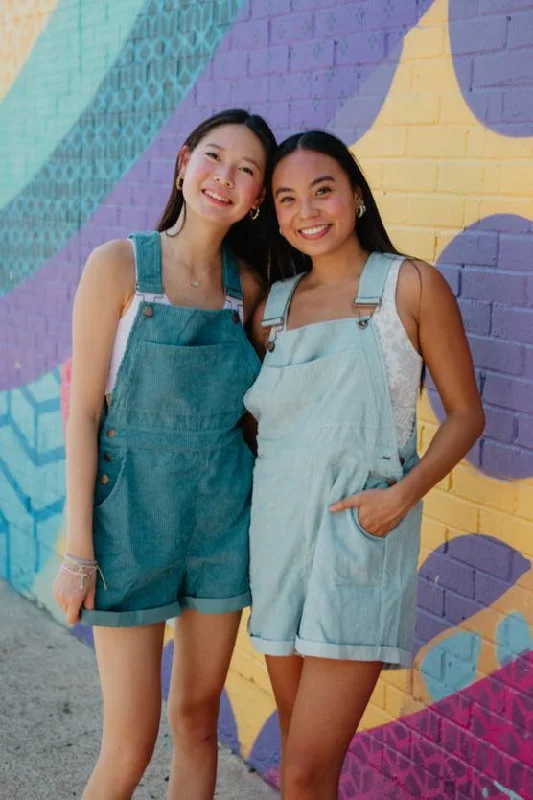 Corduroy Women's Overalls High-Neck Overall Dress