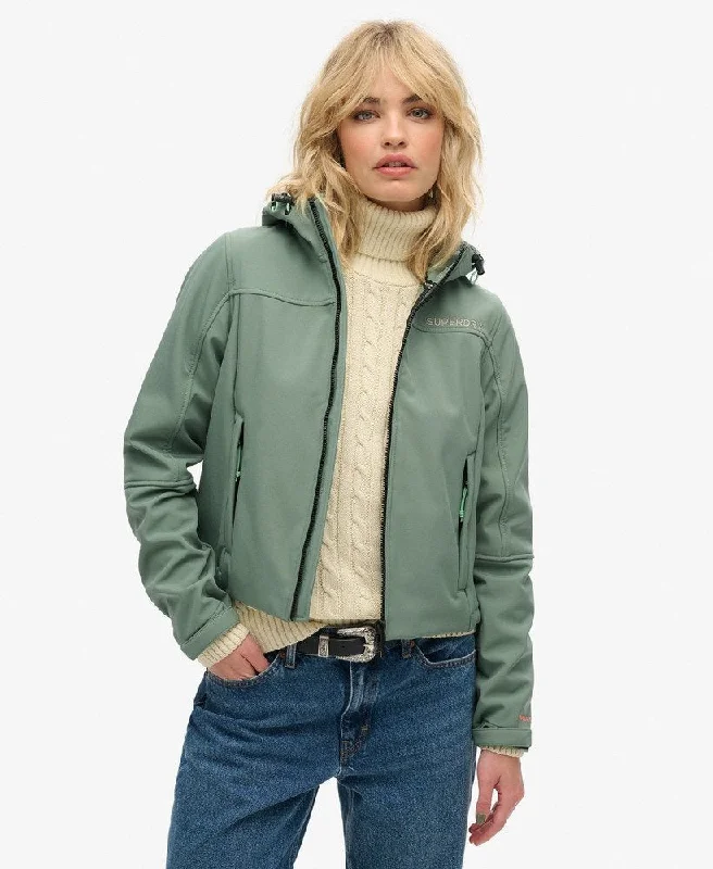 Hooded Soft Shell Trekker Jkt | Laurel Khaki Hoodie with Exposed Zipper Edgy Industrial Hooded Soft Shell Trekker Jkt | Laurel Khaki Hoodie with Exposed Zipper Edgy Industrial