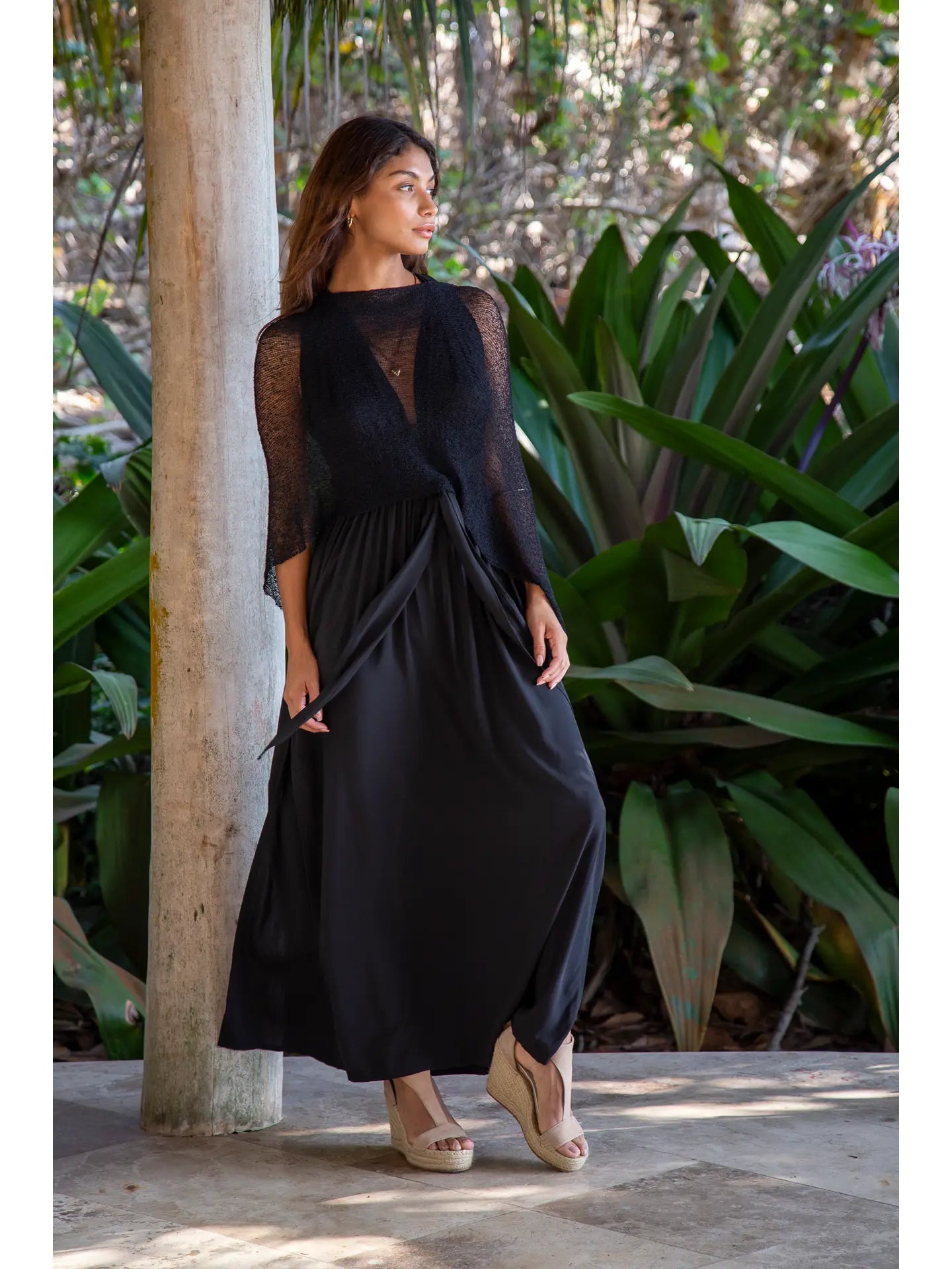 Lightweight Sheer Shrug Knit Poncho Shawl Soft Knit Shawl Poncho