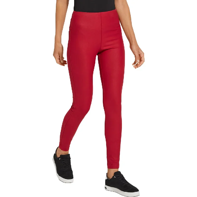 Lysse Womens Coated Toothpick Jeggings Fitted Loose Oversized