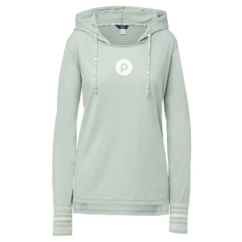 Serenity Hooded Tee - Greenstone Hoodie with Velcro Closure Adjustable Secure