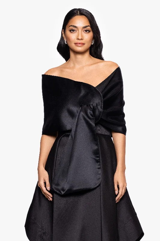 "Trixie" Satin Shawl Wrap Comfortable Summer Shawl Wrap