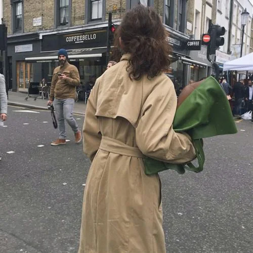 Vintage Army Green Oversized Long Trench Coat Ladies Windbreaker Triple Breasted Coat Sleek Black Double-Breasted Trench Vintage Army Green Oversized Long Trench Coat Ladies Windbreaker Triple Breasted Coat Sleek Black Double-Breasted Trench