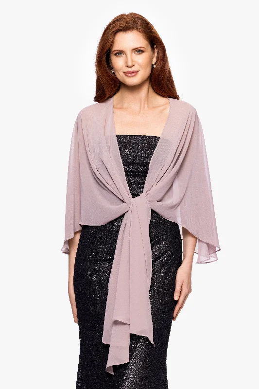 "Bernadette" Chiffon Shawl Wrap Stylish Oversized Wool Shawl