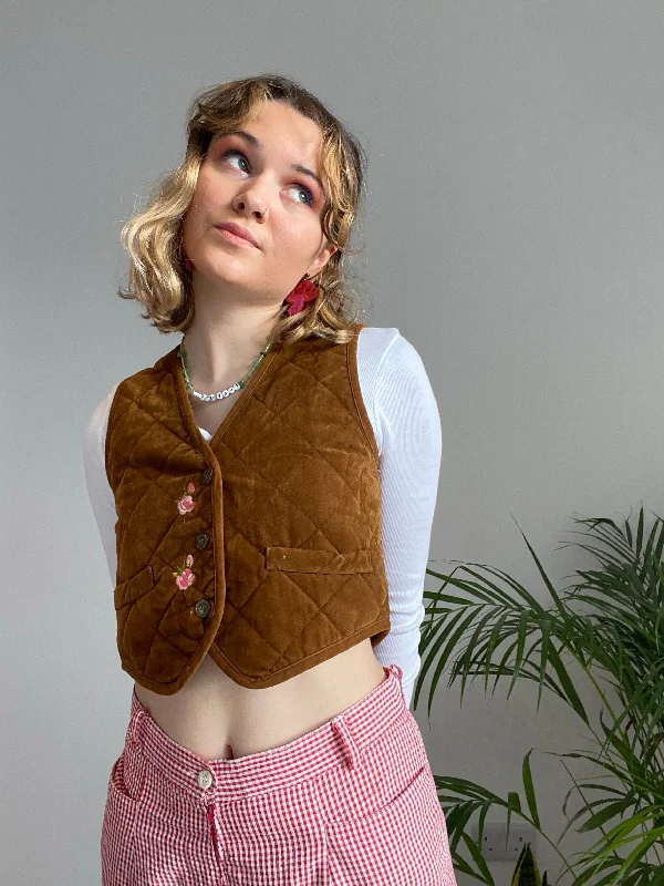 Brown Waistcoat Comfortable Padded Waistcoat