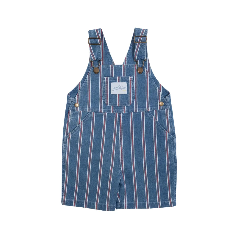 Goldie & Ace Burton Overalls - Stripe Sleeveless Knit Overalls