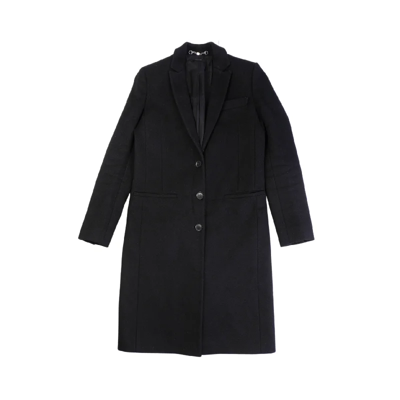 Gucci Wool Peacoat - Women's 42 Satin Silk Chiffon