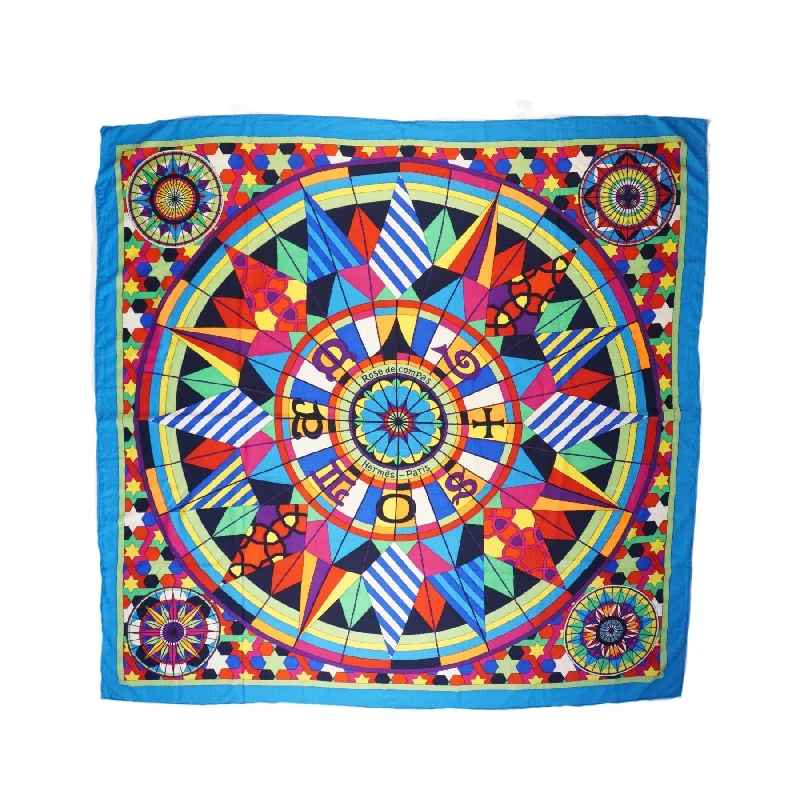 Hermes 'Rose de Compas' Shawl Fashionable Pashmina Shawl