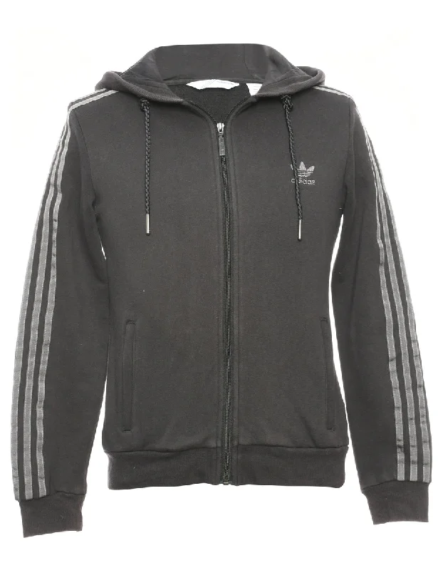 Hooded Track Top - M Cotton Hoodie Fleece Lining Warmth