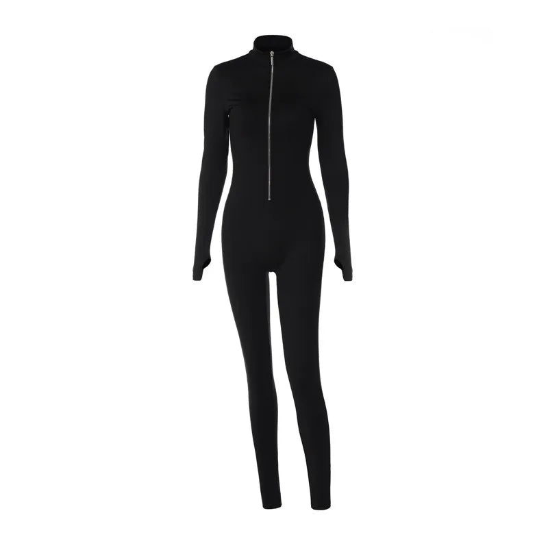 Huhugirl Fitness Outfit Female Casual Sport Workout Zipper Jumpsuit Women Romper Long Sleeves Skinny Activity Wear Overalls Tops Sporty Drawstring Overalls Huhugirl Fitness Outfit Female Casual Sport Workout Zipper Jumpsuit Women Romper Long Sleeves Skinny Activity Wear Overalls Tops Sporty Drawstring Overalls