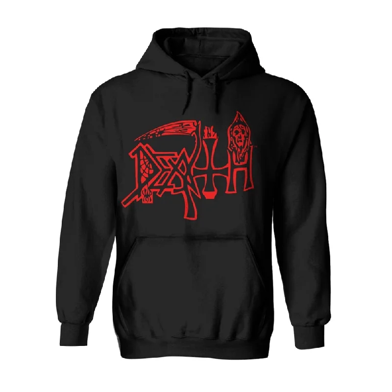 Death Unisex Hooded Top: Scream Bloody Gore (back print) Hoodie with High-Low Hem Asymmetrical Trendy Death Unisex Hooded Top: Scream Bloody Gore (back print) Hoodie with High-Low Hem Asymmetrical Trendy