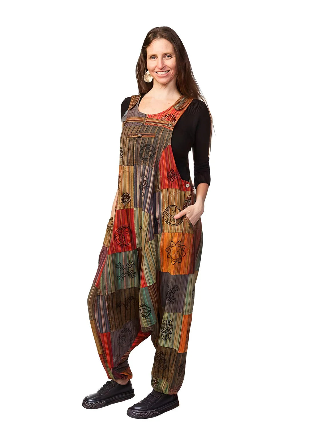 Patchouli Overalls Utility Zip-Front Overalls