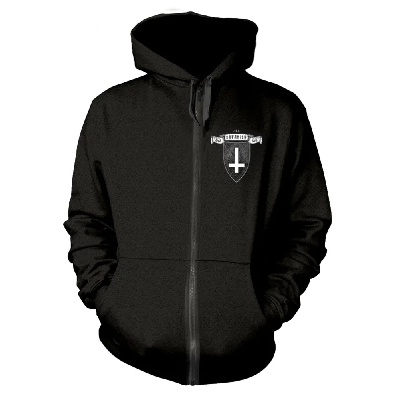 Behemoth Unisex Hooded Top: The Satanist (back print) Hoodie with Side Slits Relaxed Casual Behemoth Unisex Hooded Top: The Satanist (back print) Hoodie with Side Slits Relaxed Casual