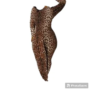 STYLISH LADY Tiger Leopard Printed Rompers and Jumpsuits 2023 Autumn Women Long Sleeve O Neck Bodycon Sexy Club Party Overalls Elegant Satin Jumpsuit STYLISH LADY Tiger Leopard Printed Rompers and Jumpsuits 2023 Autumn Women Long Sleeve O Neck Bodycon Sexy Club Party Overalls Elegant Satin Jumpsuit