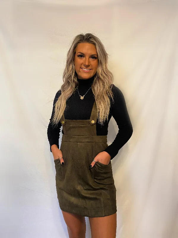 Sueded Overalls Trendy Wide-Leg Overalls