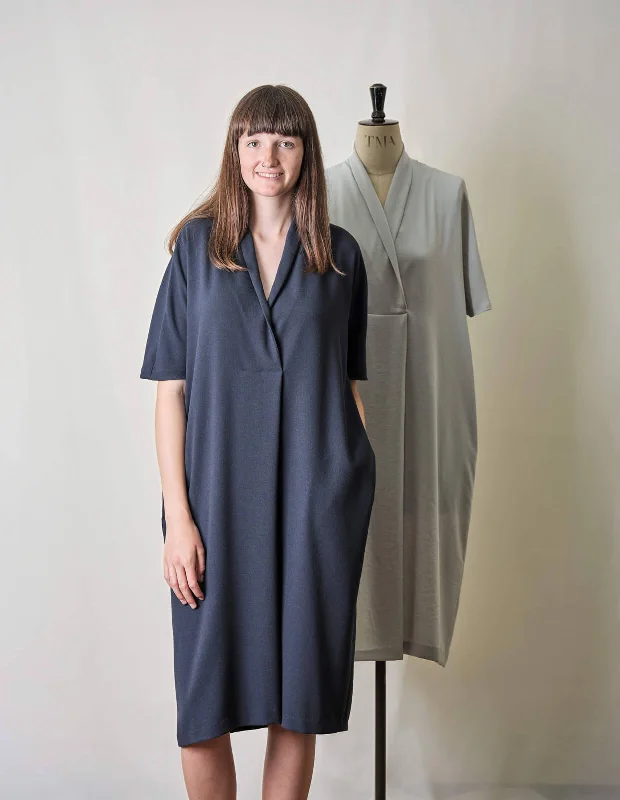 The Maker's Atelier Shawl Collar Dress Chic Chunky Knit Shawl