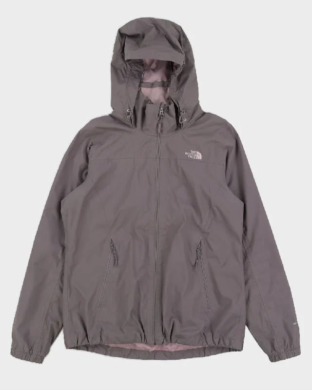 The North Face Grey Hooded DryVent Windbreaker - L Hoodie with Strings Custom Fit Adjustable The North Face Grey Hooded DryVent Windbreaker - L Hoodie with Strings Custom Fit Adjustable
