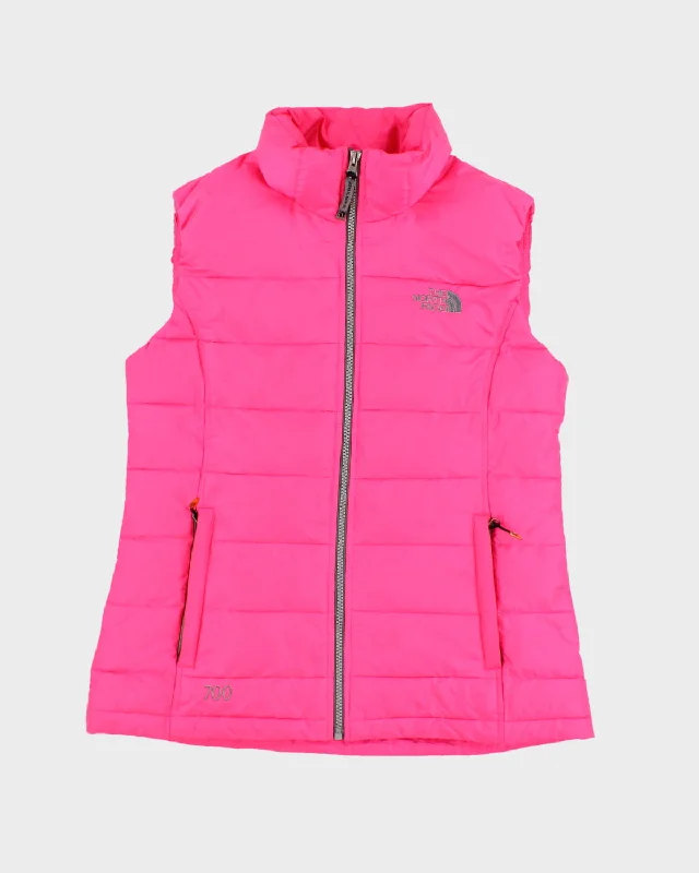 The North Face Summit Series Bright Pink Puffer Vest - S Cropped Leather Vest