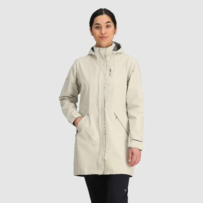 Women's Aspire 3L Trench Warm Plaid Wool Trench