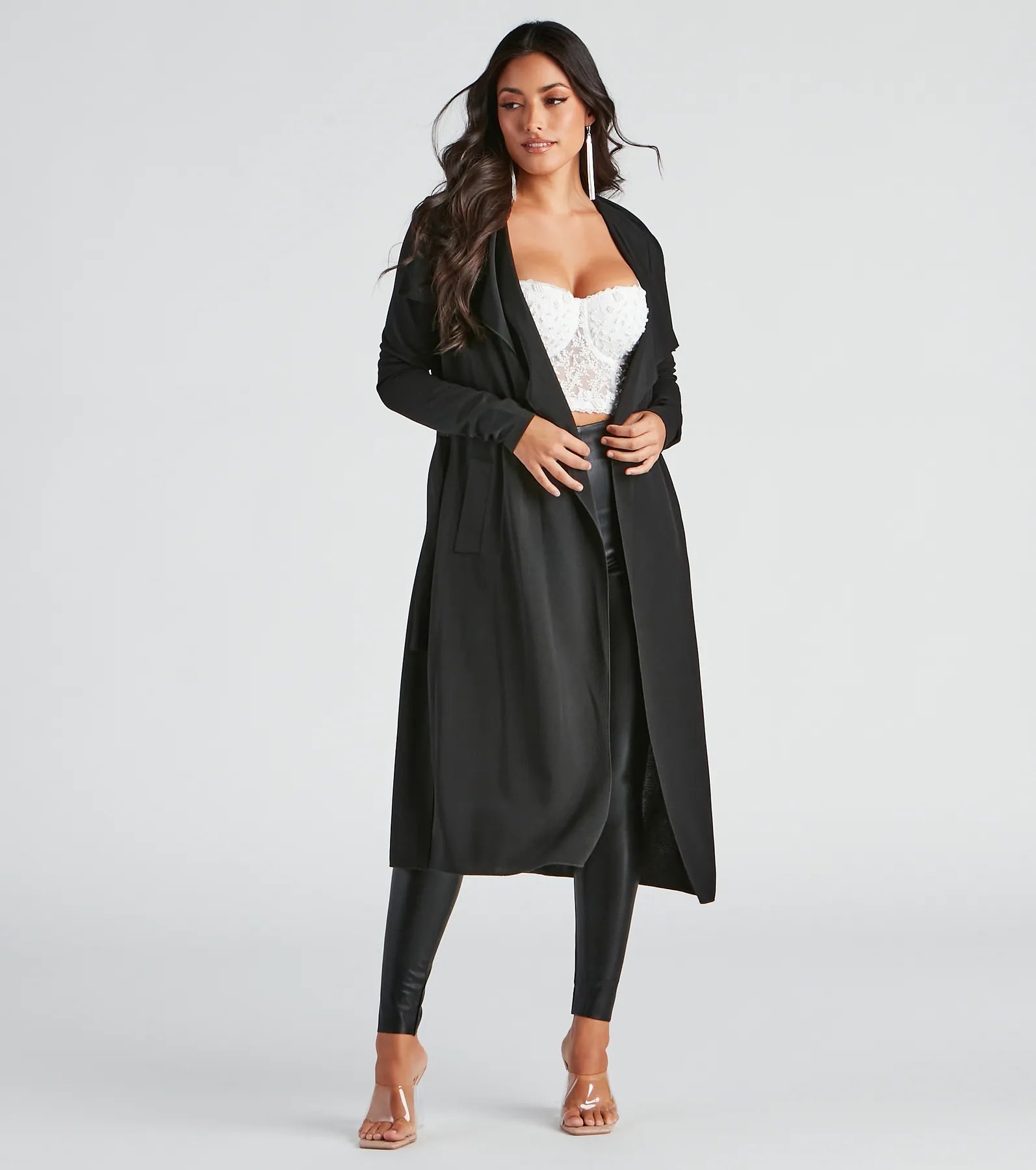 Under Cover Trench Trendy Wide-Collar Trench Coat