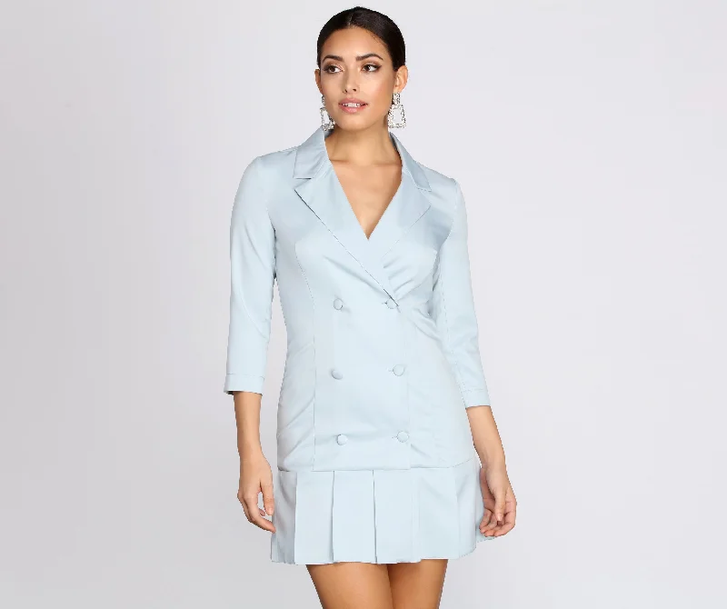 Back To Business Trench Dress Fashionable Long Wool Trench