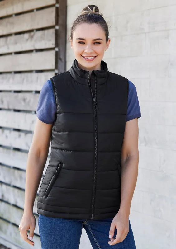 BIZ Alpine Women's Puffer Vest (J211L) Vintage-Inspired Vest