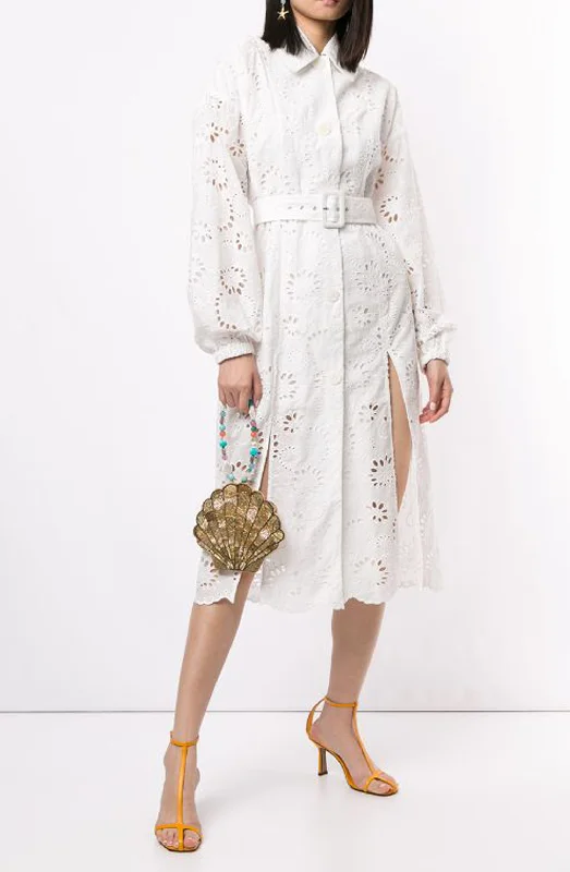 Cloud Obscurity Embroid Trench Coat by Alice McCall Warm Double-Breasted Trench