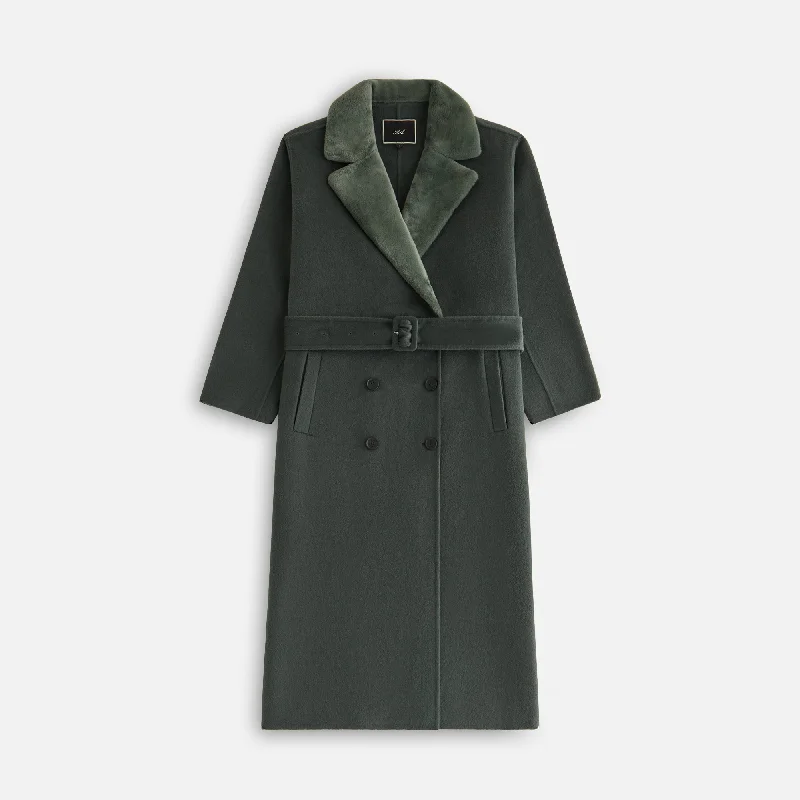 Kith Women Farren Melton Trench Coat - Machine Double-Breasted Military Trench Coat