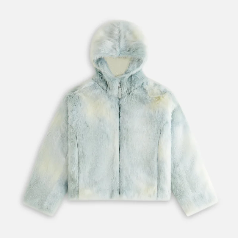 Kith Women Toshi Teddy Hooded Bomber - Tornado Hoodie with Slim Fit Tailored Modern