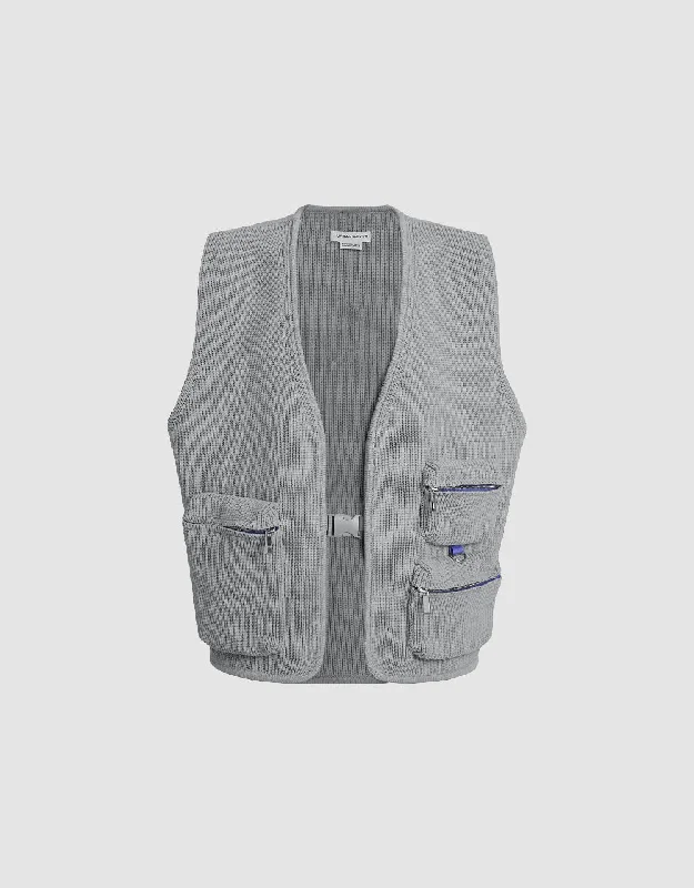 Knitted Waistcoat Modern Slim Fit Waistcoat