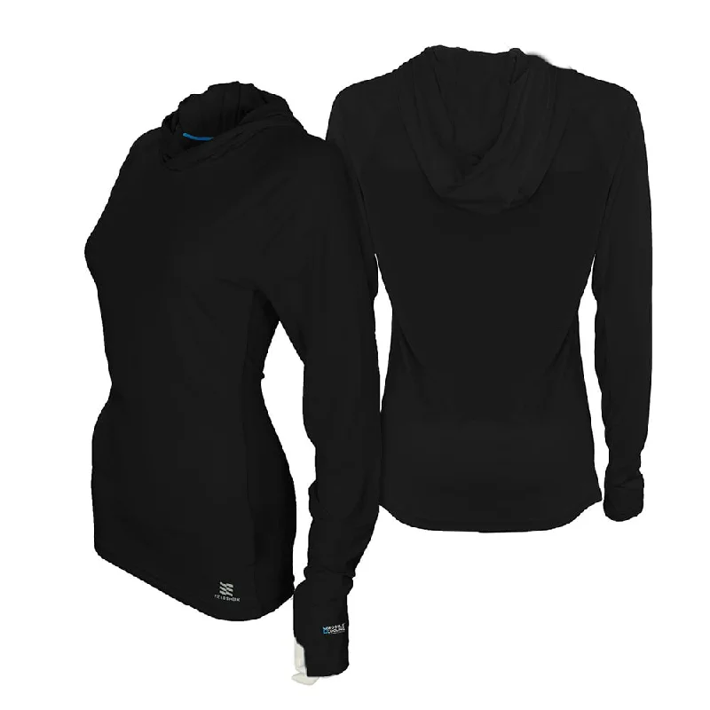 Mobile Cooling MCWT03 Women's Fast Drying Sun Protection Hooded Tee Hoodie with Pastel Soft Subtle Mobile Cooling MCWT03 Women's Fast Drying Sun Protection Hooded Tee Hoodie with Pastel Soft Subtle