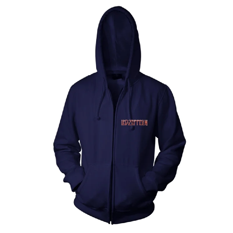 Led Zeppelin Unisex Hooded Top: Photo (back print) Hoodie with Zipper Versatile Modern Led Zeppelin Unisex Hooded Top: Photo (back print) Hoodie with Zipper Versatile Modern