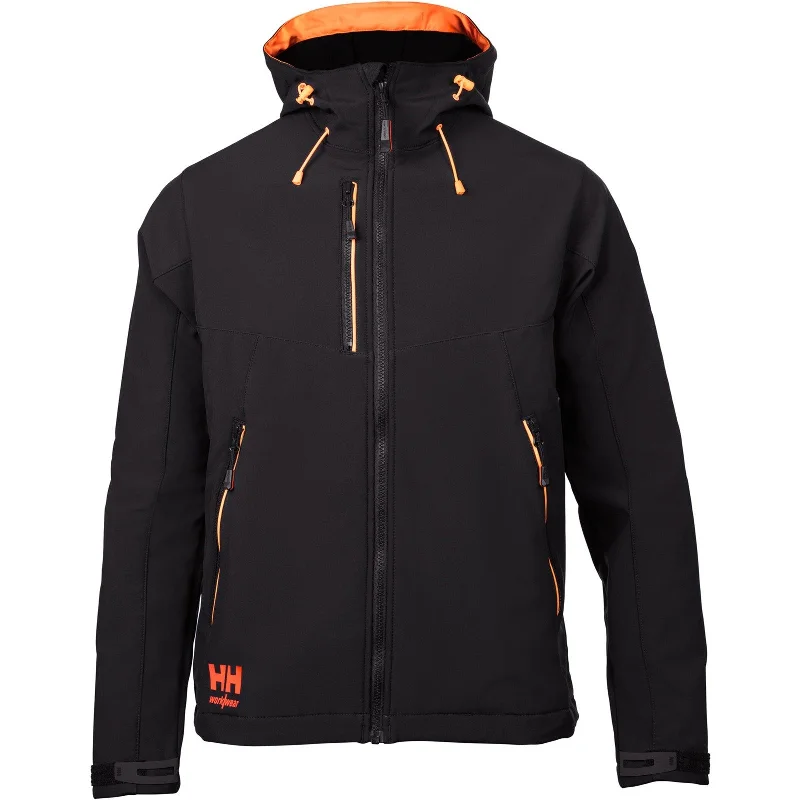 Helly Hansen Workwear Chelsea Evolution Hooded Softs Black Hoodie with Sequins Glamorous Eye-catching Helly Hansen Workwear Chelsea Evolution Hooded Softs Black Hoodie with Sequins Glamorous Eye-catching