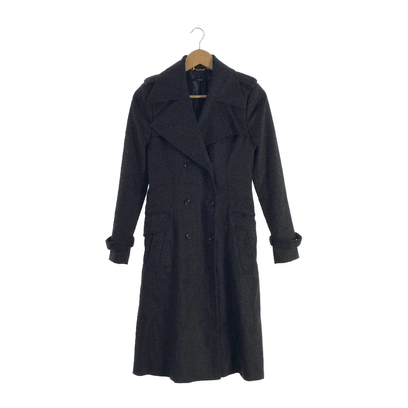 GUCCI/Trench Coat/36/Gray/Wool/268524 ZK838/ Soft Waterproof Trench Coat