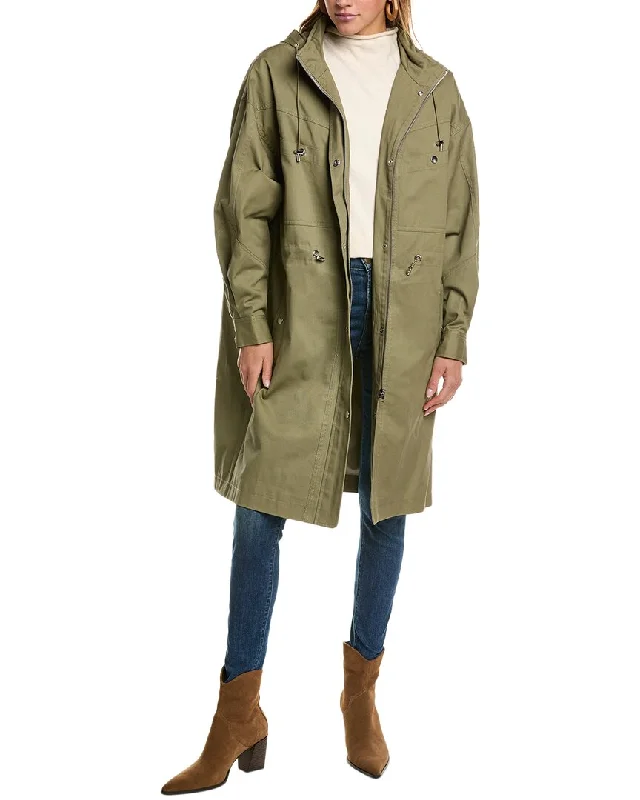 ba&sh Trench Coat Classic Khaki Trench Coat