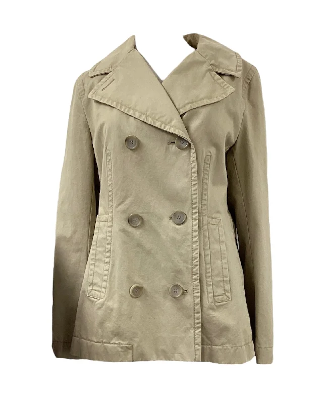 Banana Republic Women's Khaki Peacoat L Cardigan Sweater Pullover
