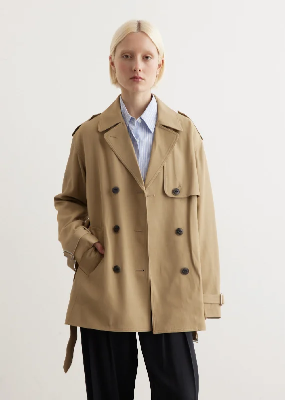 Beverly Cropped Trench Chic Trench Coat for Spring