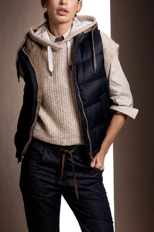 Hooded Puffer Vest Ultra-Warm Down Vest