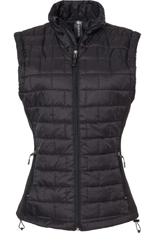 Burnside Women´s Elemental Puffer Vest Quilted Hooded Vest