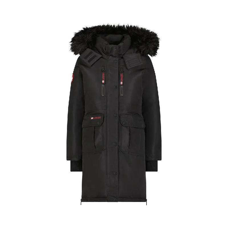 Canada Weather Gear Womens Heavyweight Dual Pocket Parka Coat Off-the-Shoulder Jacket Double-Breasted Coat Single-Breasted Coat Canada Weather Gear Womens Heavyweight Dual Pocket Parka Coat Off-the-Shoulder Jacket Double-Breasted Coat Single-Breasted Coat