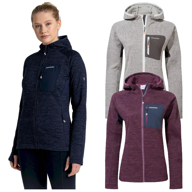 Craghoppers Ladies Trina Hooded Fleece Hoodie with Pocket Utility Practical