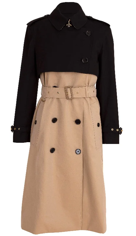 Deighton Bicolor Trench Coat Cozy Casual Trench Coat