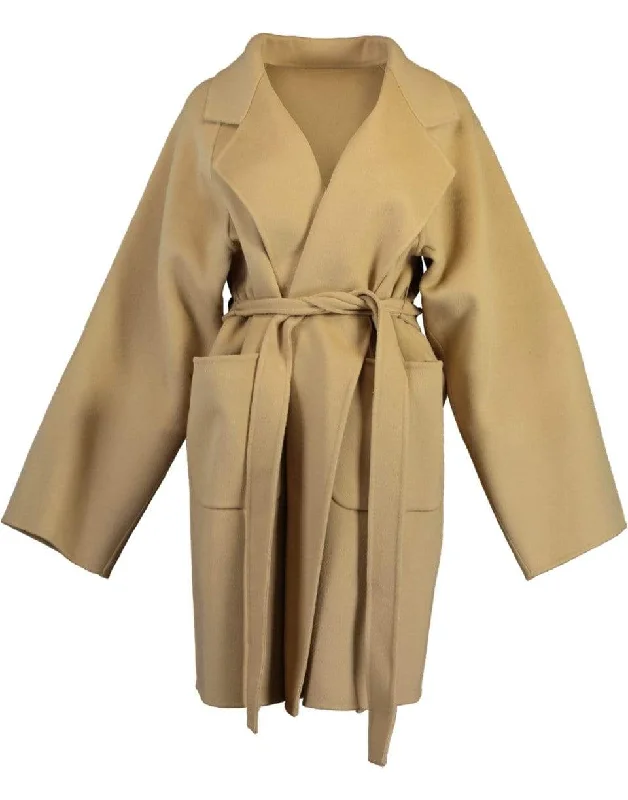 Dolman Bathrobe Trench Elegant Layered Trench Coat