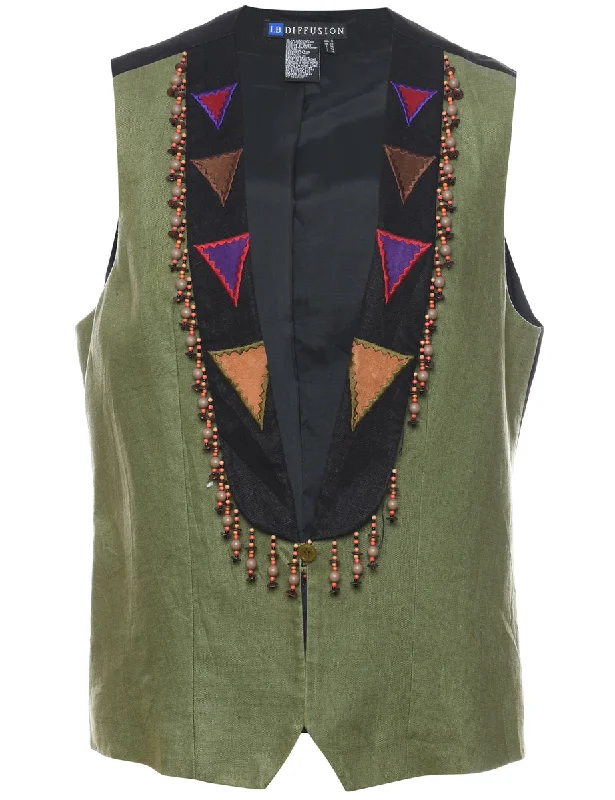 I.B. Diffusion Waistcoat - M Fashionable Quilted Waistcoat